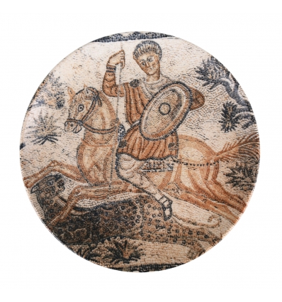 Plato llano gourmet porcelana decorado Osmanli Ø 25x2.5 cm. B928003M (6 unidades)