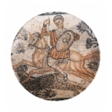 Plato llano gourmet porcelana decorado Osmanli Ø 25x2.5 cm. B928003M (6 unidades)
