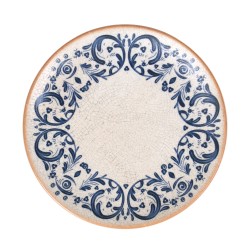 Plato postre gourmet porcelana decorado Laudum Ø 21x2.2 cm. B928004N (12 unidades)