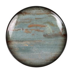 Plato pan porcelana decorado Omeya Ø 17x2.2 cm. B928005G (12 unidades)