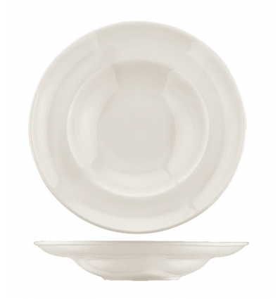 Plato pasta porcelana bone china Gourmet Blanco Ø 30 cm. B928007 (6 unidades)