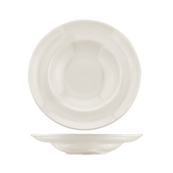 Plato pasta porcelana bone china Gourmet Blanco Ø27 cm. B928008 (6 unidades)