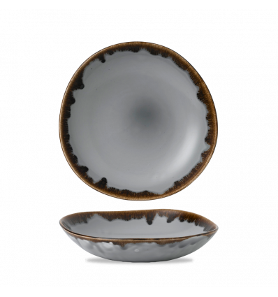 Plato hondo redondo coupe vitroporcelana Harvest Grey 25,3 cm. Dudson HVGYOGB11 (12 unidades)