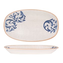 Fuente oval porcelana decorado Laudum 34x19.5 cm. B928012N (6 unidades)