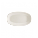 Fuente oval porcelana bone china Gourmet Blanco 24X14.2 CM. B928014 (6 unidades)