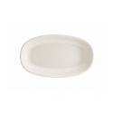 Ovale Quelle Porzellan Bone China Gourmet Weiß 24x14,2 cm. B928014 (6 Einheiten)