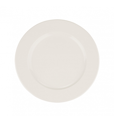 Plato llano porcelana Blanco Banquet Ø 25 cm. B928027 (12 unidades)