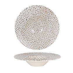 Plato risotto porcelana decorado Taipán Ø 28x5.5 cm (6 unid.)