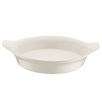 Egg dish with white porcelain handle Ø20 cm. B928052 (12 units)