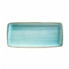 Bandeja rectangular Azul porcelana bone china Aqua Moove 34x15 cm. B928064A (12 unidades)