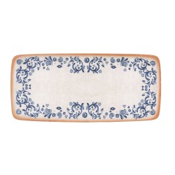 Bandeja rectangular porcelana decorado Laudum 34x15 cm. B928064N (6 unidades)