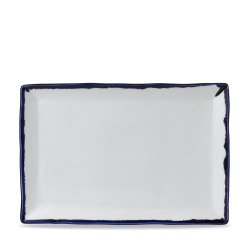Plato llano coupe rectangular vitroporcelana Harvest Ink 28.7x19 cm. Dudson HVINDR281 6 unidades)