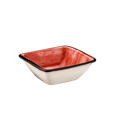 Bol rectangular Rojo porcelana Bone China Moove Red Passion 8 X 8.5CM. B928072 (24 unidades)