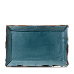 Plato llano rectangular vitroporcelana Harvest Blue 28.5x18.7 cm. Dudson HVBLDR281 (6 unidades)