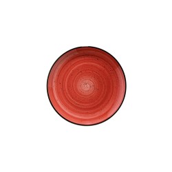Plato pan Rojo porcelana bone china Gourmet Passion 17 CM. B928085 (12 unidades)