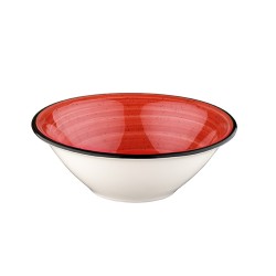 Ensaladera Rojo porcelana bone china Gourmet Passion 20 CM. B928087 (6 unidades)