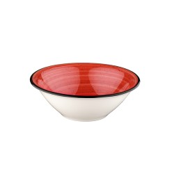 Bol Rojo porcelana bone china Gourmet Passion 16CM. 40CL. B928088 (12 unidades)