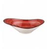 Bol oval Rojo porcelana Bone China Red Passion 27X18CM . B928089 (6 unidades)