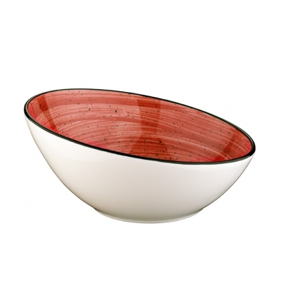 Bol inclinado Rojo porcelana Bone China Red Passion 18CM. 40CL. B928090 (6 unidades)