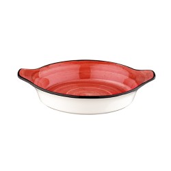 Plato para huevos Rojo porcelana Bone China Red Passion 20 CM. B928091 (12 unidades)