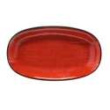 Fuente oval Rojo porcelana Bone China Red Passion 34X19.5CM. B928092 (6 unidades)