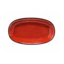 Oval Oval Source Knochen Porzelana China Rote Passion 24x14,2 cm. B928093 (12 Einheiten)