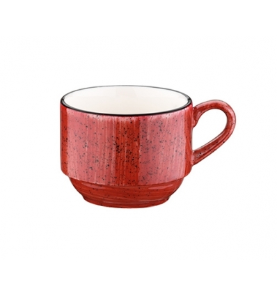 Taza café moka Rojo porcelana bone china Gourmet Passion 18 cl. B928096 (12 unidades)