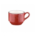 Taza café moka Rojo porcelana bone china Gourmet Passion 18 cl. B928096 (12 unidades)