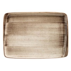 Bandeja rectangular porcelana gourmet Terrain Moove 36 X25 CM. B928107 (6 unidades)