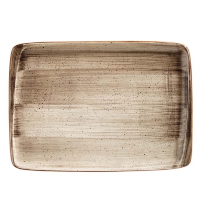 Bandeja rectangular porcelana gourmet Terrain Moove 36 X25 CM. B928107 (6 unidades)