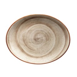 Bandeja oval porcelana gourmet Terrain 31X24 CM. B928107 (6 unidades)