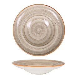 Plato pasta gourmet porcelana gourmet Terrain Ø 30x6 cm. B928114 (6 unidades)