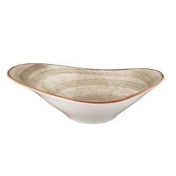 Bol oval gourmet porcelana gourmet Terrain 27X18 CM. B928120 (6 unidades)