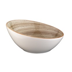 Bol inclinado gourmet porcelana gourmet Terrain 18CM. 40CL. B928121 (6 unidades)