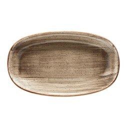 Fuente oval porcelana gourmet Terrain 34X19.5 CM. B928123 (6 unidades)