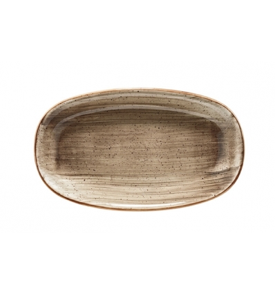 Fuente oval porcelana gourmet Terrain 24X12.2 CM. B928124 (12 unidades)