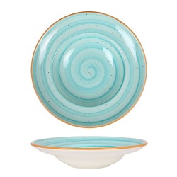 Plato para pasta porcelana bonne china Aqua 27x5,5 cm. B928135 (6 unidades)