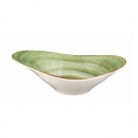 Bol oval porcelana Verde Therapy 27X18 CM. B928137 (6 unidades)