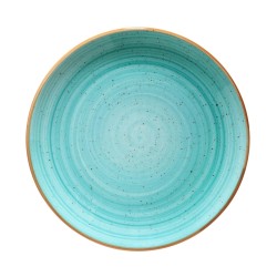 Plato postre porcelana bonne china Aqua 21 cm. B928146 (12 unidades)