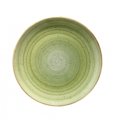 Plato pan porcelana Verde Therapy 17 cm. B928151 (12 unidades)