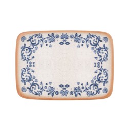 Bandeja rectangular porcelana decorado Laudum 23x16 cm. B928195N (6 unidades)