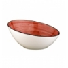 Red inclined bolus bone China Red Passion 16x7cm. 35cl. B928199 (12 units)
