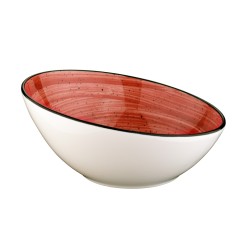 Ensaladera inclinado Rojo porcelana Bone China Red Passion 22CM . B928201 (6 unidades)