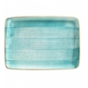 Bandeja rectangular Azul porcelana bone china Aqua Moove 23x16 cm. B928214 (12 unidades)