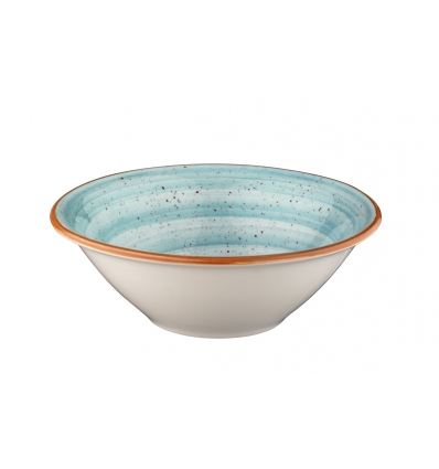 Ensaladera gorumet alta Azul porcelana bone china Aqua 20x6 cm. B928219 (6 unidades)