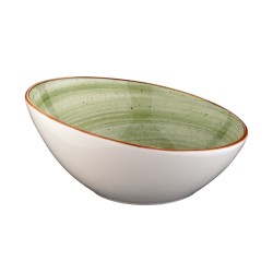 Bol inclinado porcelana Verde Therapy 18cm 40cl. B928229 (6 unidades)