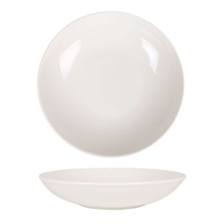 Ensaladera porcelana bone china Gourmet Blanco 25x5 cm. B928250 (6 unidades)