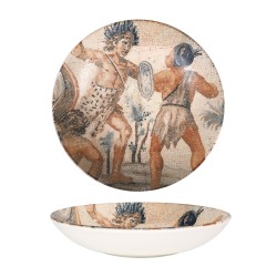 Plato hondo gourmet porcelana decorado Osmanli Ø 23x4 cm. B928251M (6 unidades)