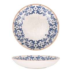 Plato hondo gourmet porcelana decorado Laudum Ø 23x4 cm. B928251N (6 unidades)