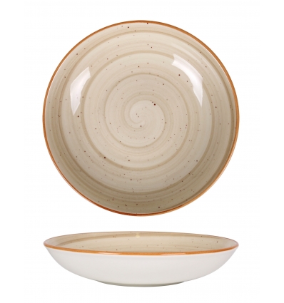 Plato hondo gourmet porcelana gourmet Terrain 23x 4 cm. B928251T (6 unidades)